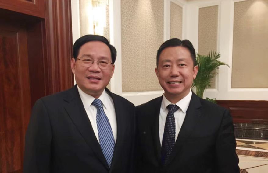 中央政治局常委、国务院总理李强与周海江合影